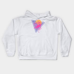 FLAMINGO tropical summer Kids Hoodie